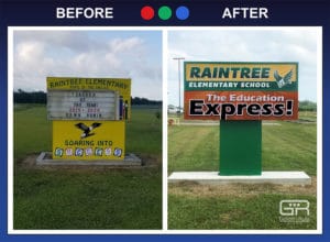 Raintree Elementary - Before - After