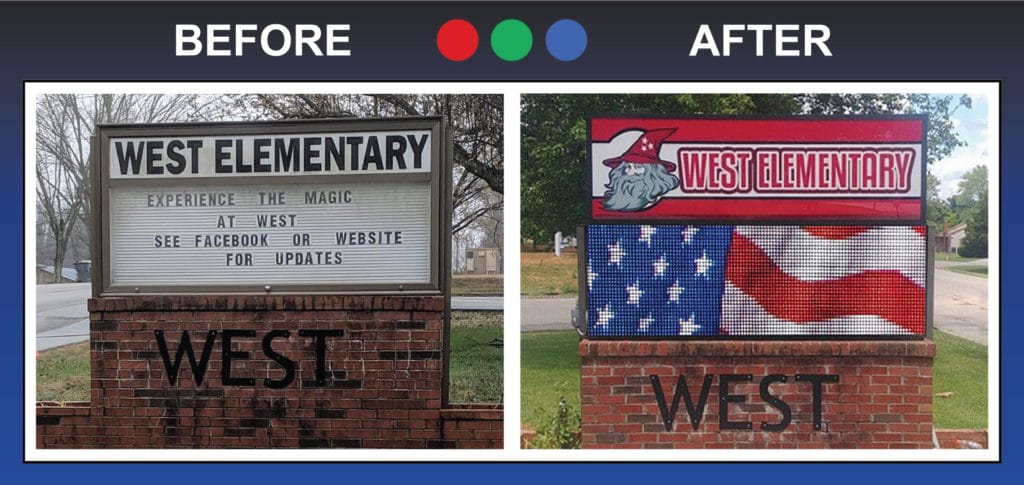 West Elementary - Before - After