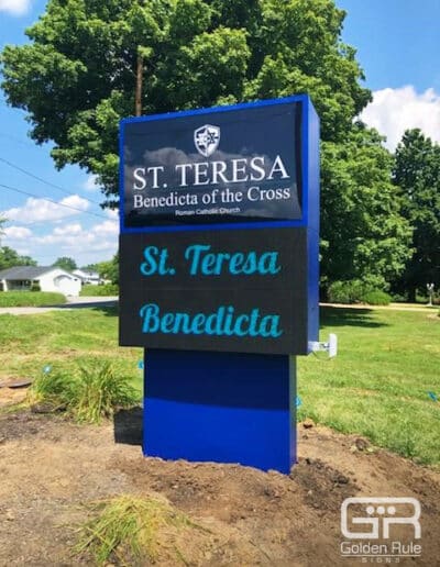 St Teresa Benedicta Church Sign