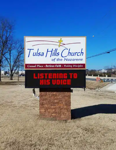 Tulsa Hills Church Sign