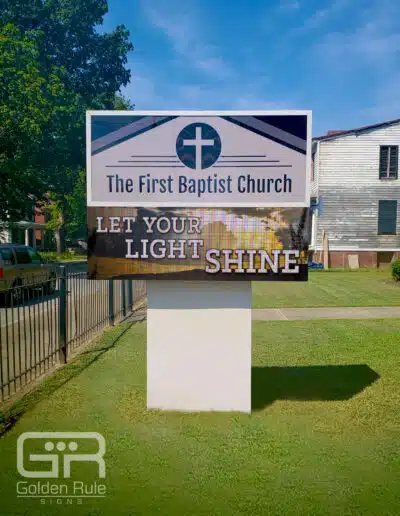First Baptist Church Sign