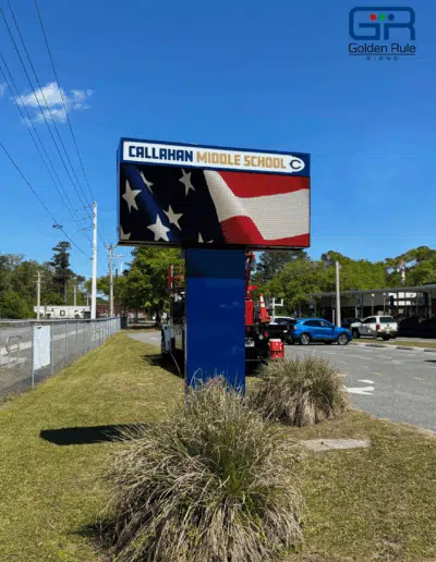 Callahan Middle School Sign
