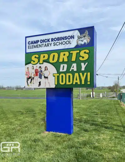 Camp Dick Robinson School Sign