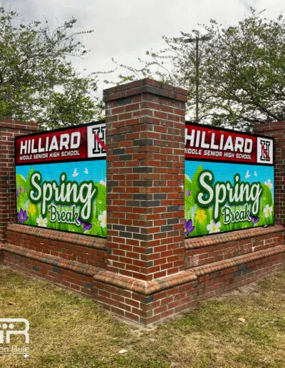 Hillard Middle Senior HS School Sign