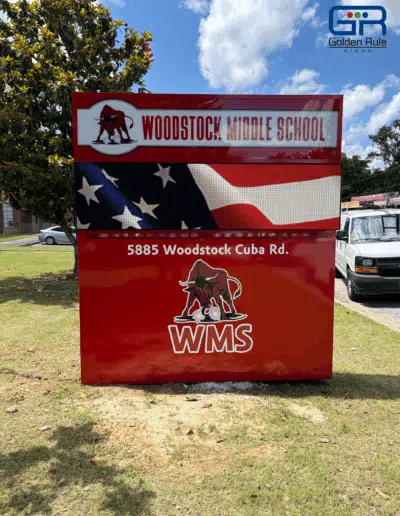 Woodstock Middle Middle-School-sign