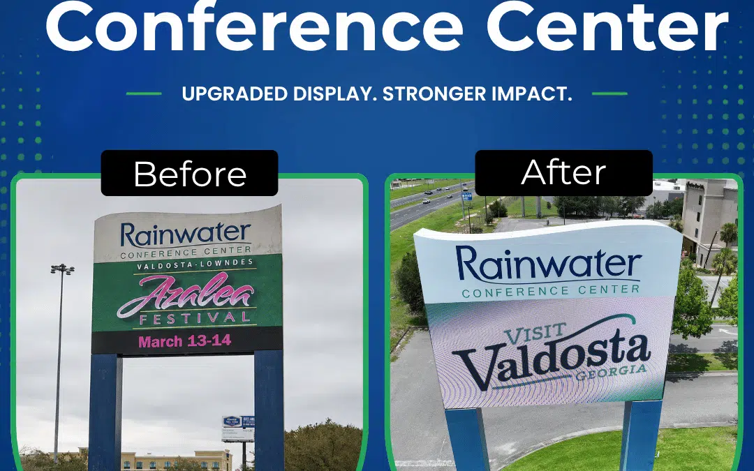 Golden Rule Signs Restores Rainwater Conference Center’s Digital Display After Hurricane Damage